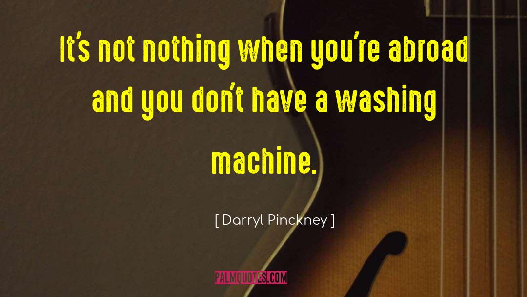 Darryl Pinckney Quotes: It's not nothing when you're