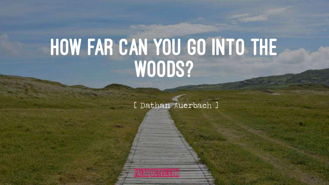 Dathan Auerbach Quotes: How far can you go