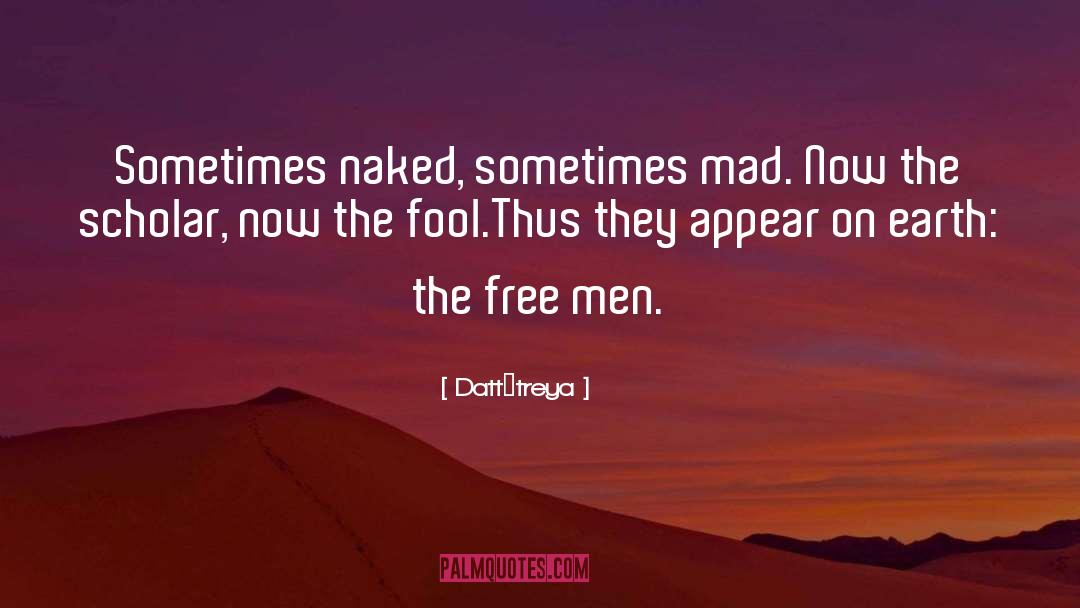 Dattātreya Quotes: Sometimes naked, sometimes mad. Now