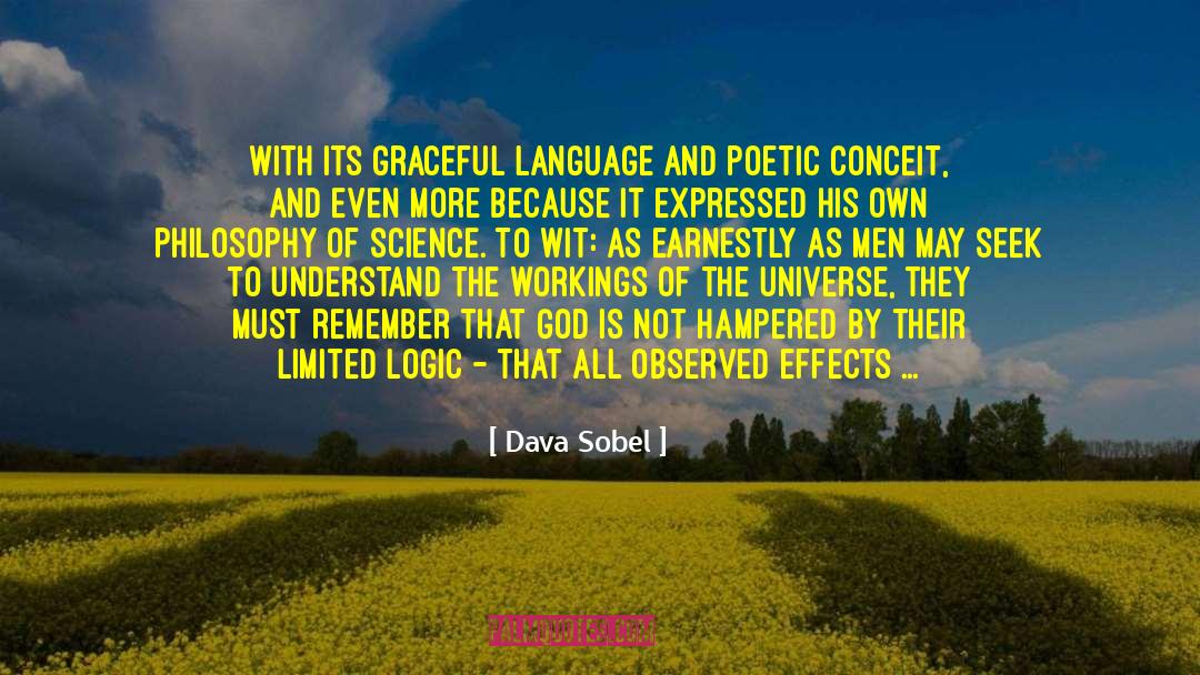 Dava Sobel Quotes: with its graceful language and