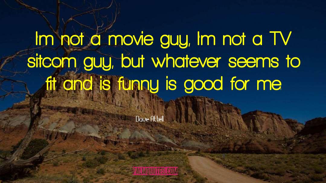 Dave Attell Quotes: I'm not a movie guy,