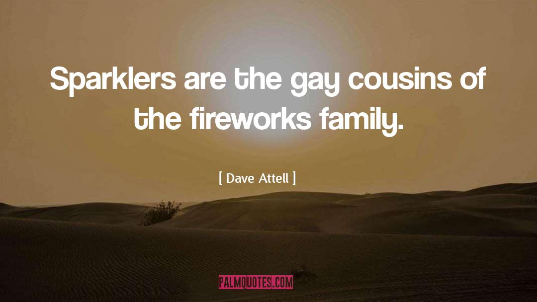 Dave Attell Quotes: Sparklers are the gay cousins