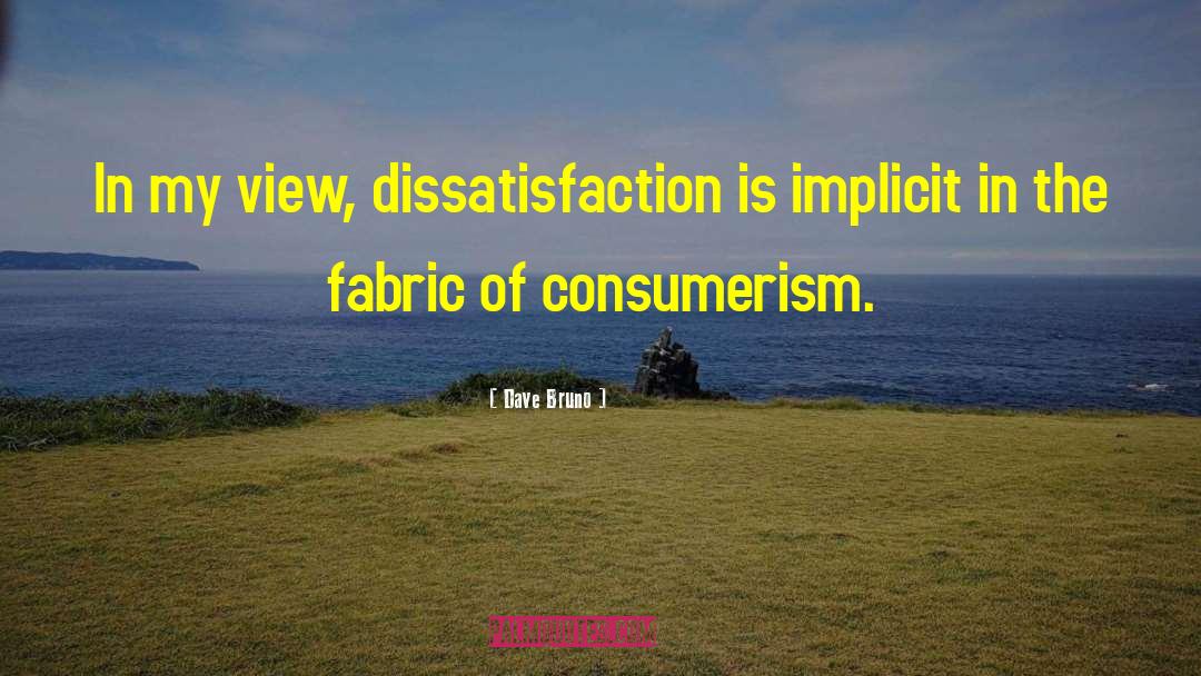 Dave Bruno Quotes: In my view, dissatisfaction is