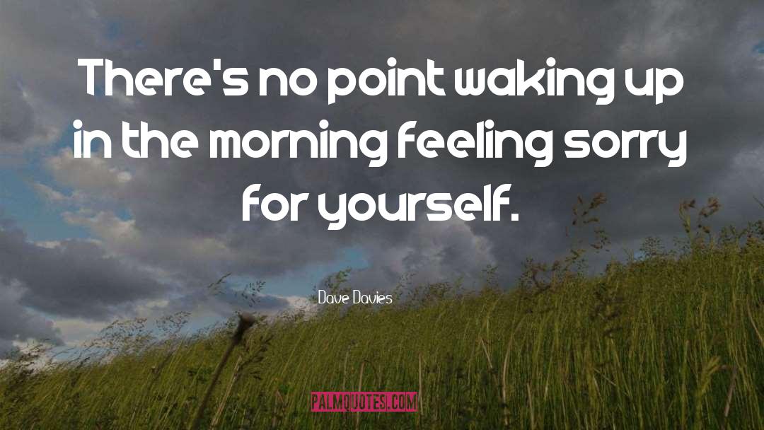 Dave Davies Quotes: There's no point waking up