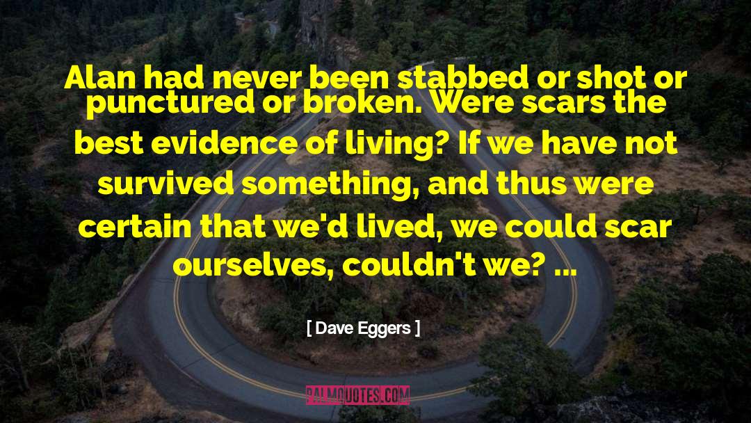 Dave Eggers Quotes: Alan had never been stabbed