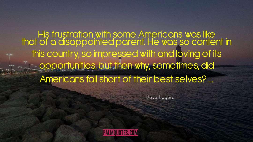 Dave Eggers Quotes: His frustration with some Americans