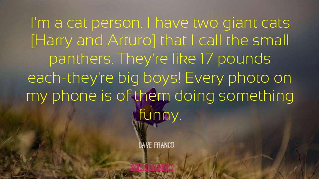 Dave Franco Quotes: I'm a cat person. I
