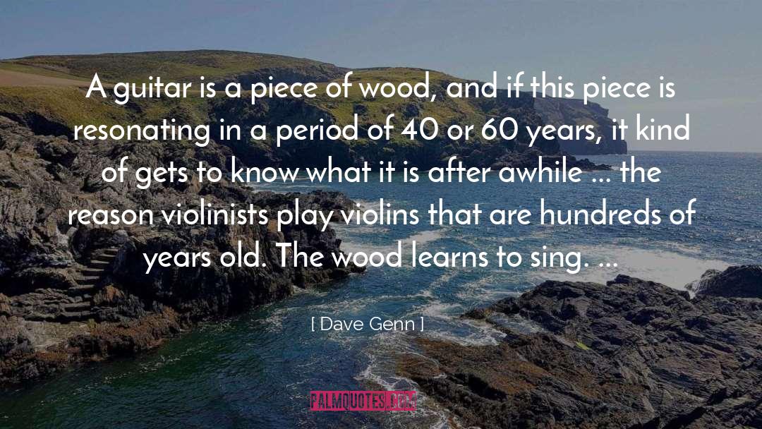 Dave Genn Quotes: A guitar is a piece