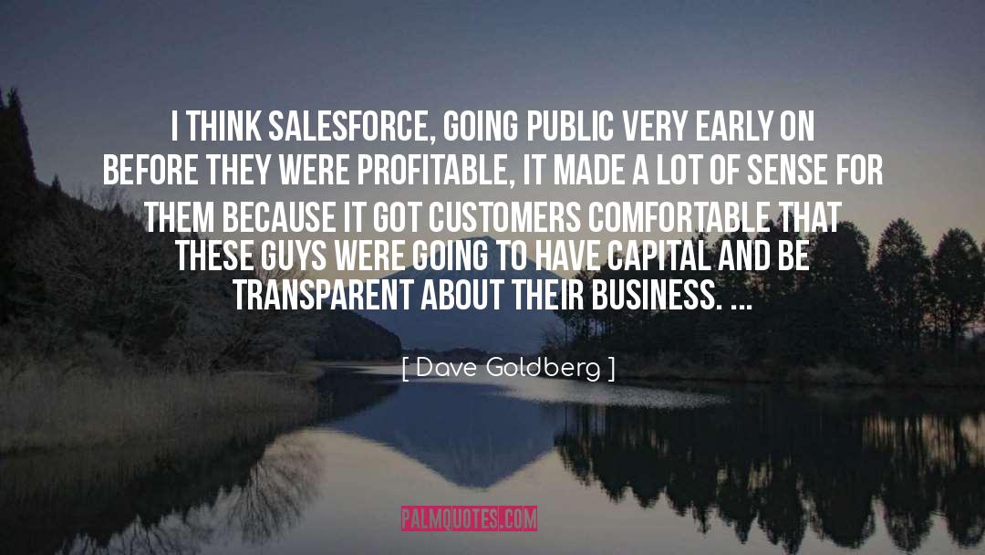 Dave Goldberg Quotes: I think Salesforce, going public