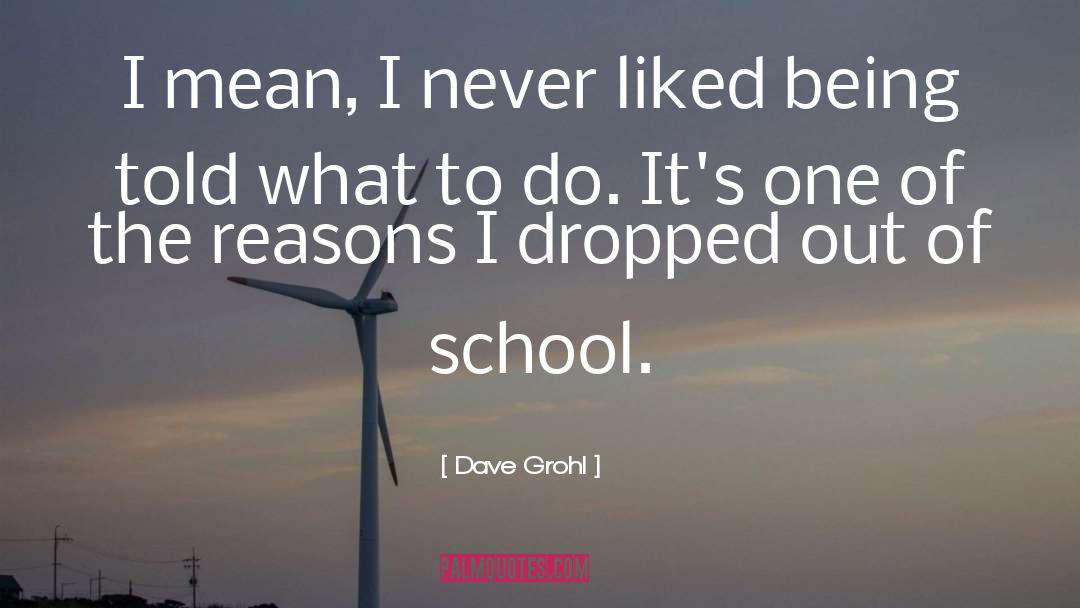 Dave Grohl Quotes: I mean, I never liked