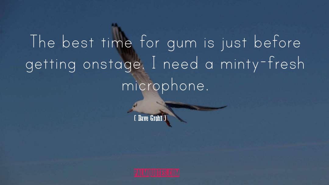 Dave Grohl Quotes: The best time for gum