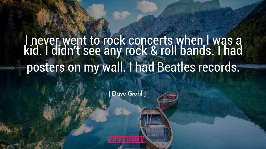 Dave Grohl Quotes: I never went to rock