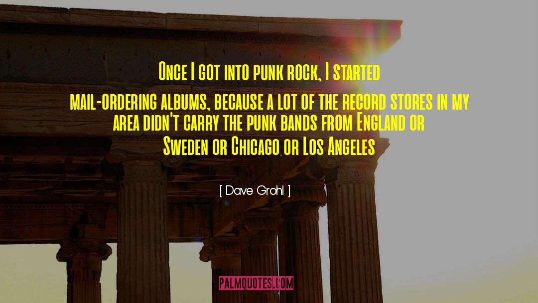 Dave Grohl Quotes: Once I got into punk