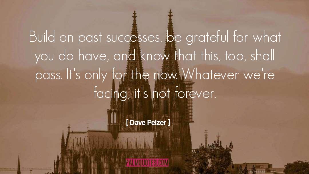 Dave Pelzer Quotes: Build on past successes, be