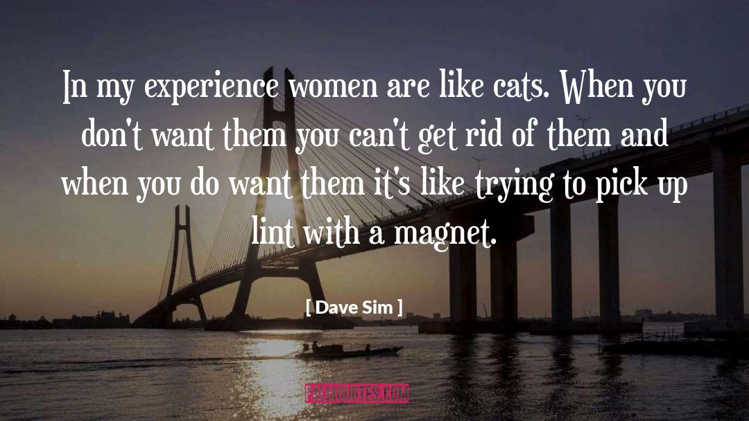 Dave Sim Quotes: In my experience women are