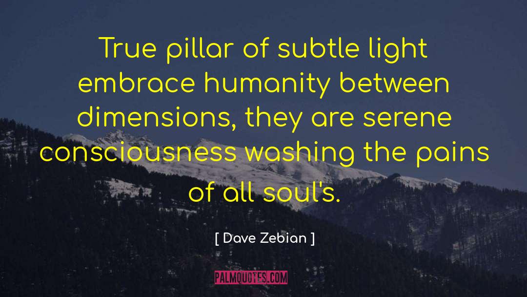 Dave Zebian Quotes: True pillar of subtle light