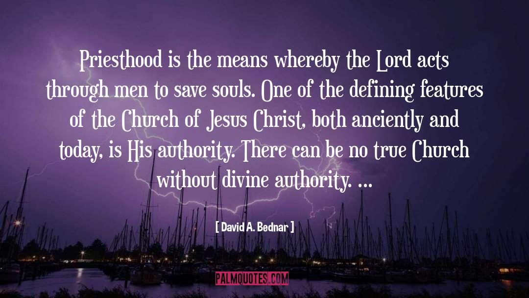 David A. Bednar Quotes: Priesthood is the means whereby