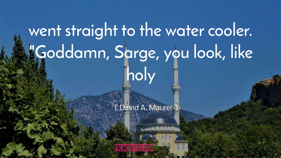 David A. Maurer Quotes: went straight to the water