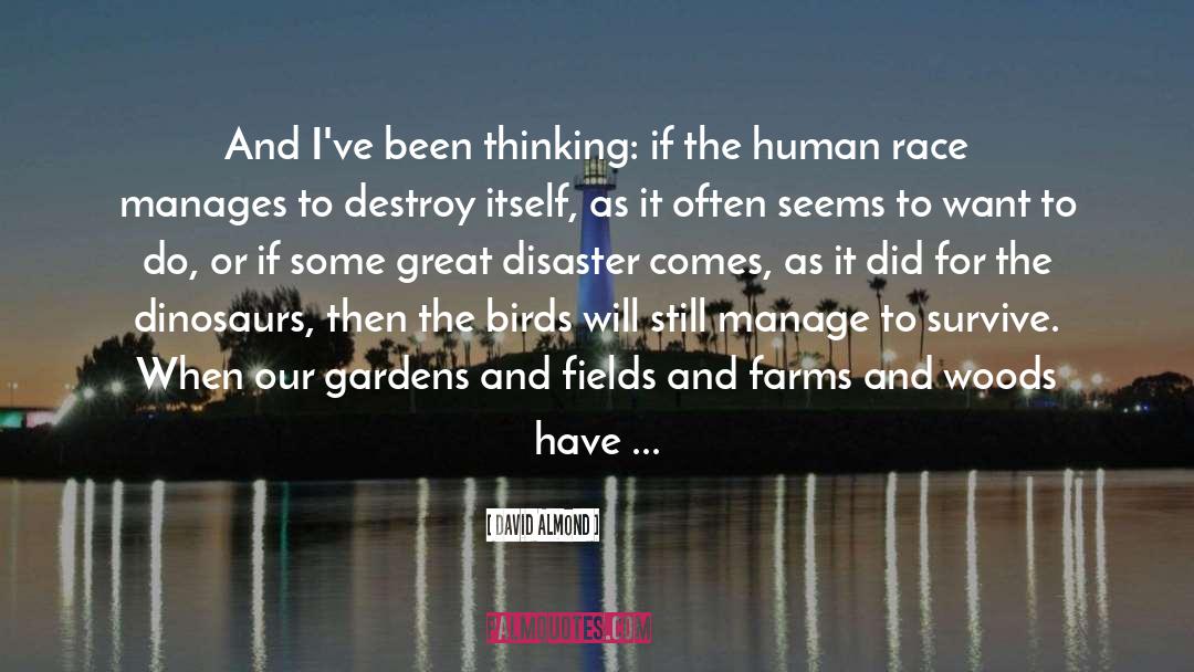 David Almond Quotes: And I've been thinking: if