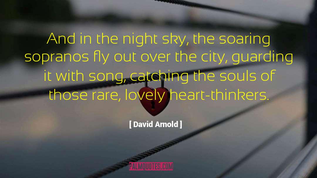 David  Arnold Quotes: And in the night sky,