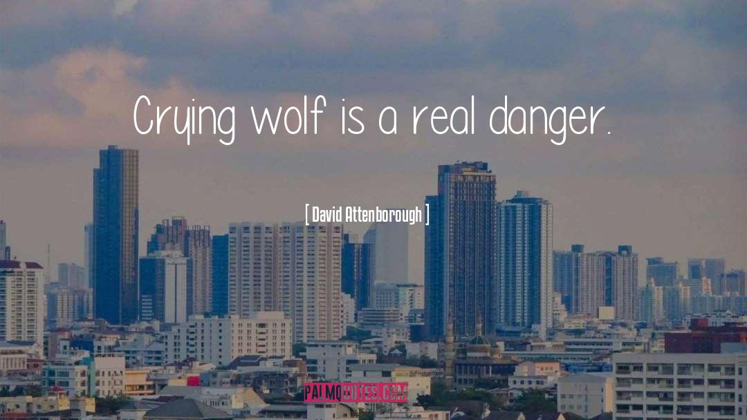 David Attenborough Quotes: Crying wolf is a real