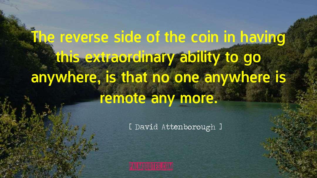 David Attenborough Quotes: The reverse side of the