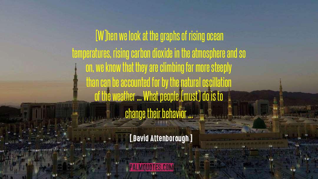 David Attenborough Quotes: [W]hen we look at the