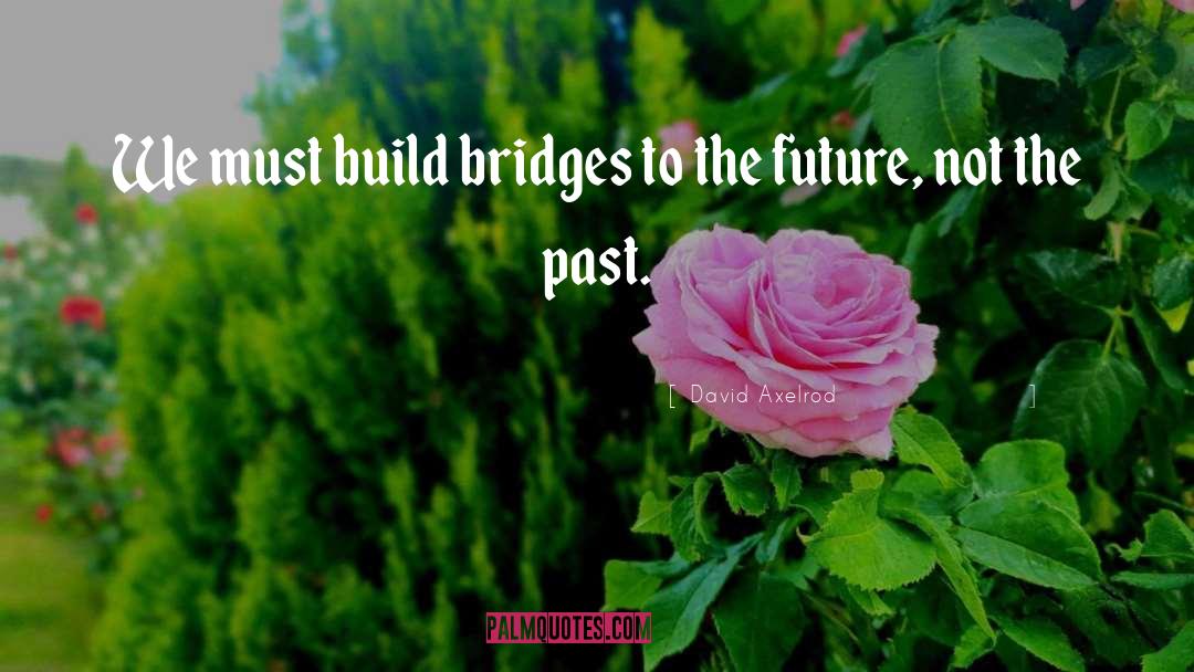 David Axelrod Quotes: We must build bridges to