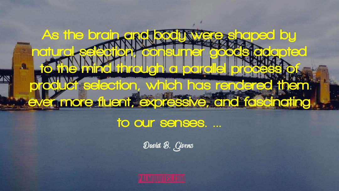 David B. Givens Quotes: As the brain and body