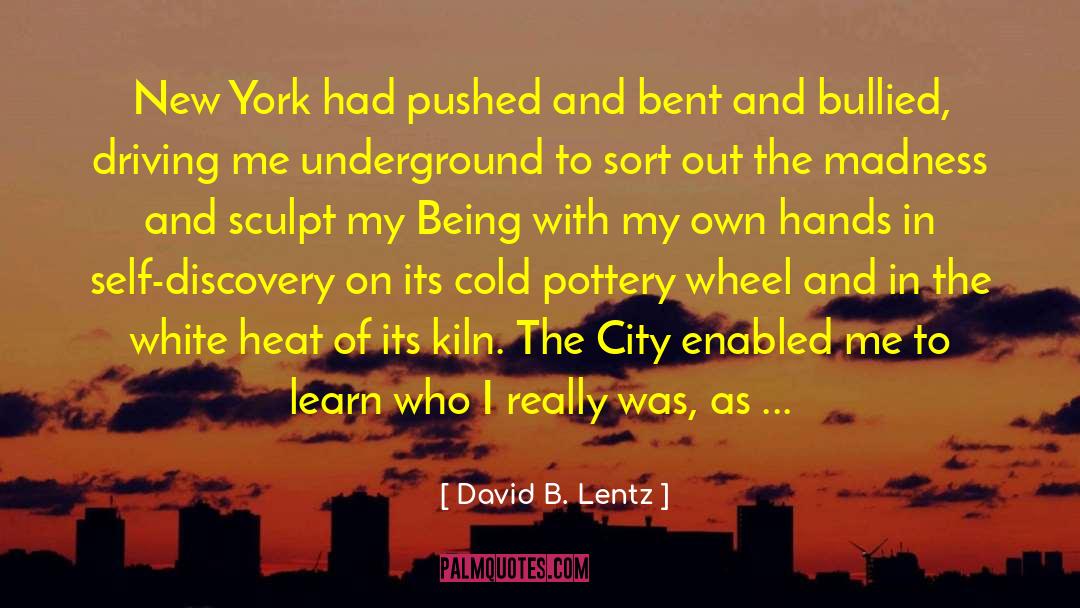 David B. Lentz Quotes: New York had pushed and