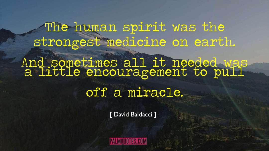 David Baldacci Quotes: The human spirit was the