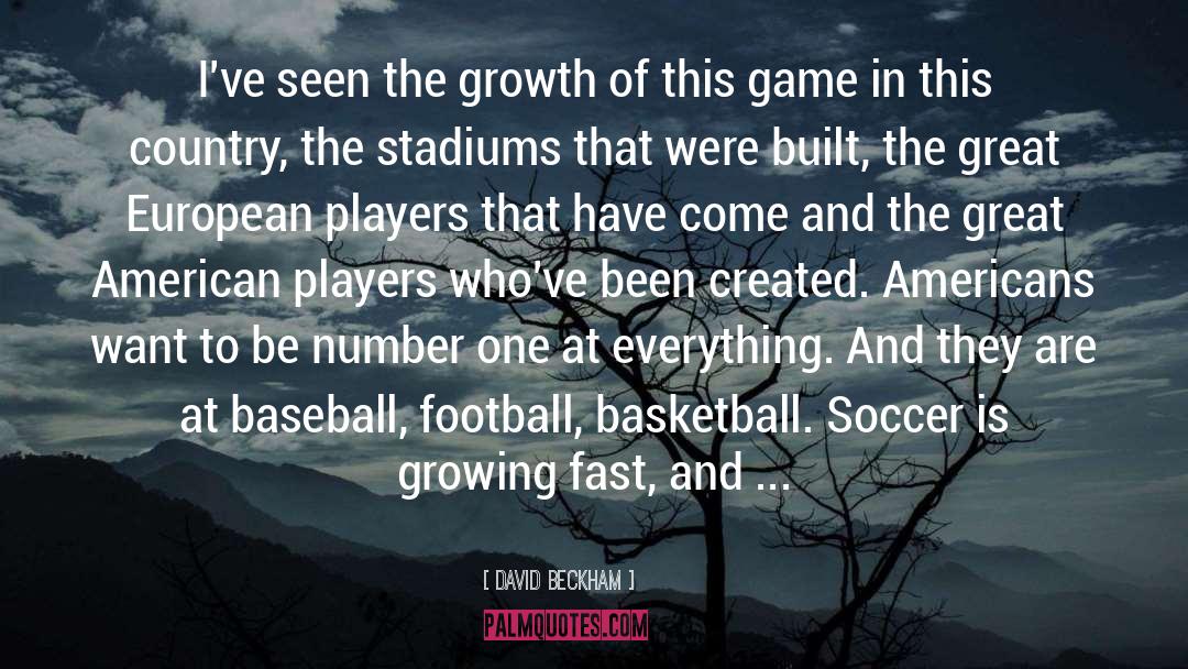 David Beckham Quotes: I've seen the growth of