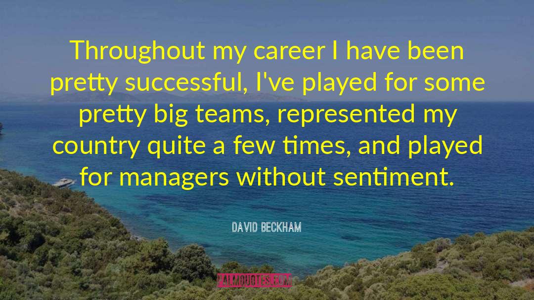David Beckham Quotes: Throughout my career I have
