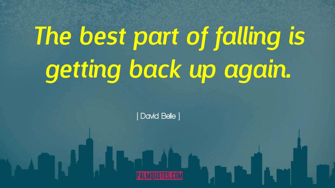 David Belle Quotes: The best part of falling