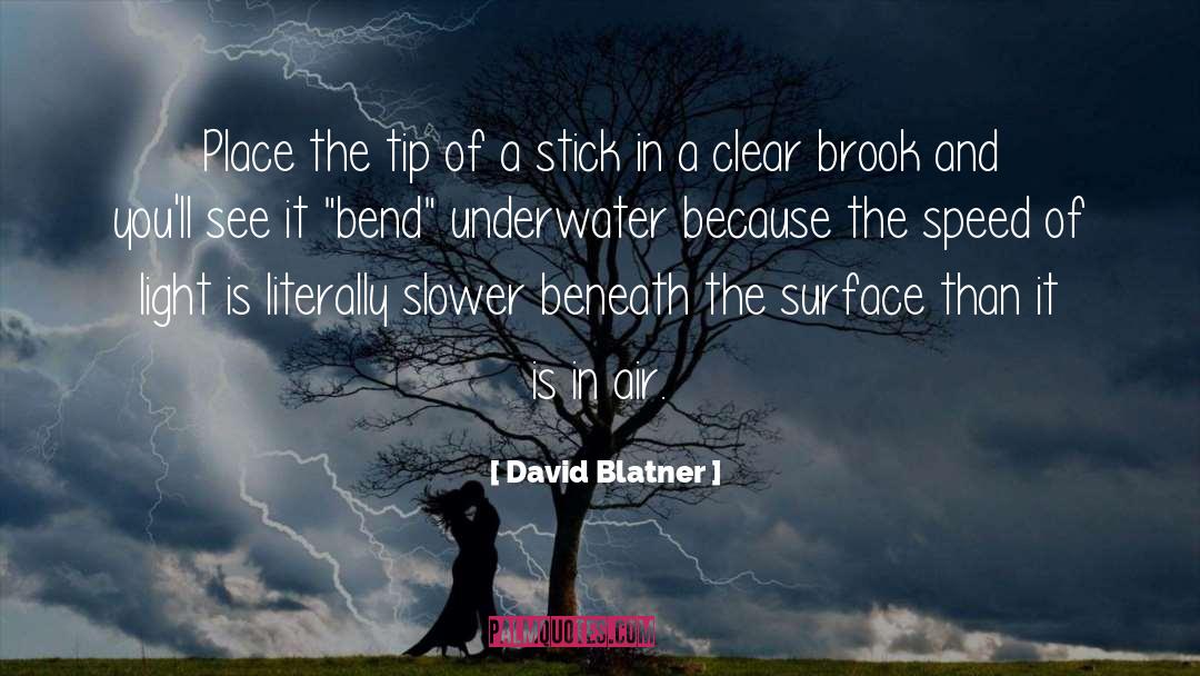 David Blatner Quotes: Place the tip of a