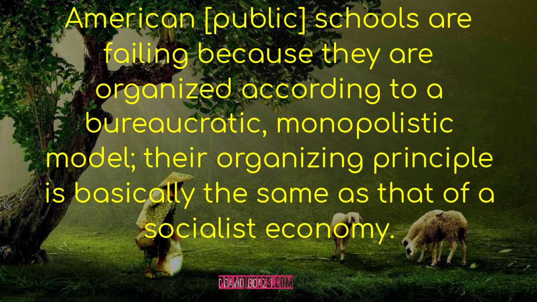 David Boaz Quotes: American [public] schools are failing