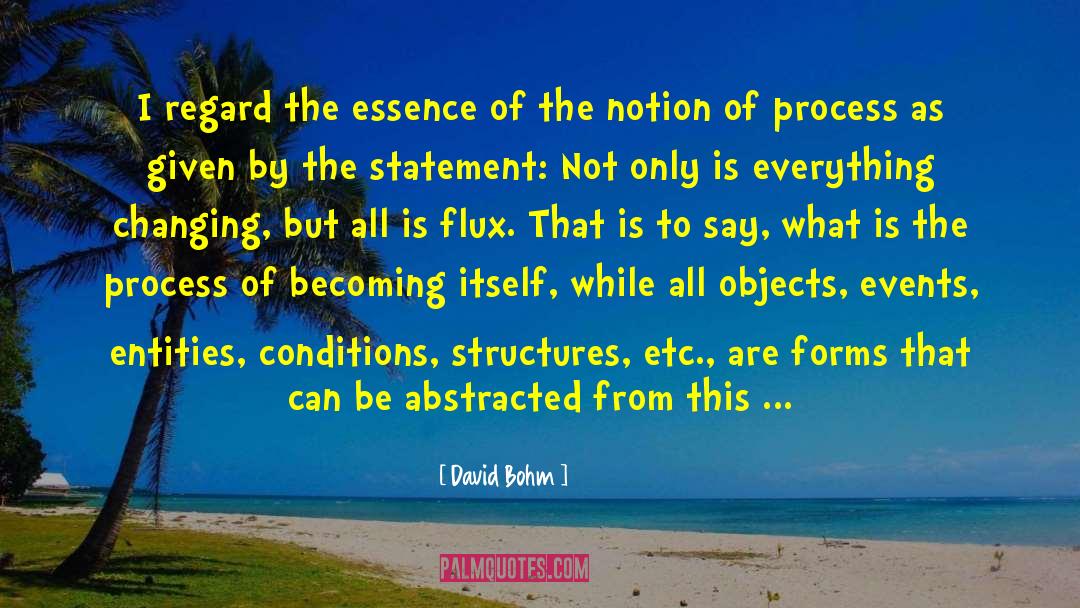 David Bohm Quotes: I regard the essence of