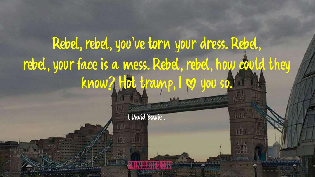 David Bowie Quotes: Rebel, rebel, you've torn your