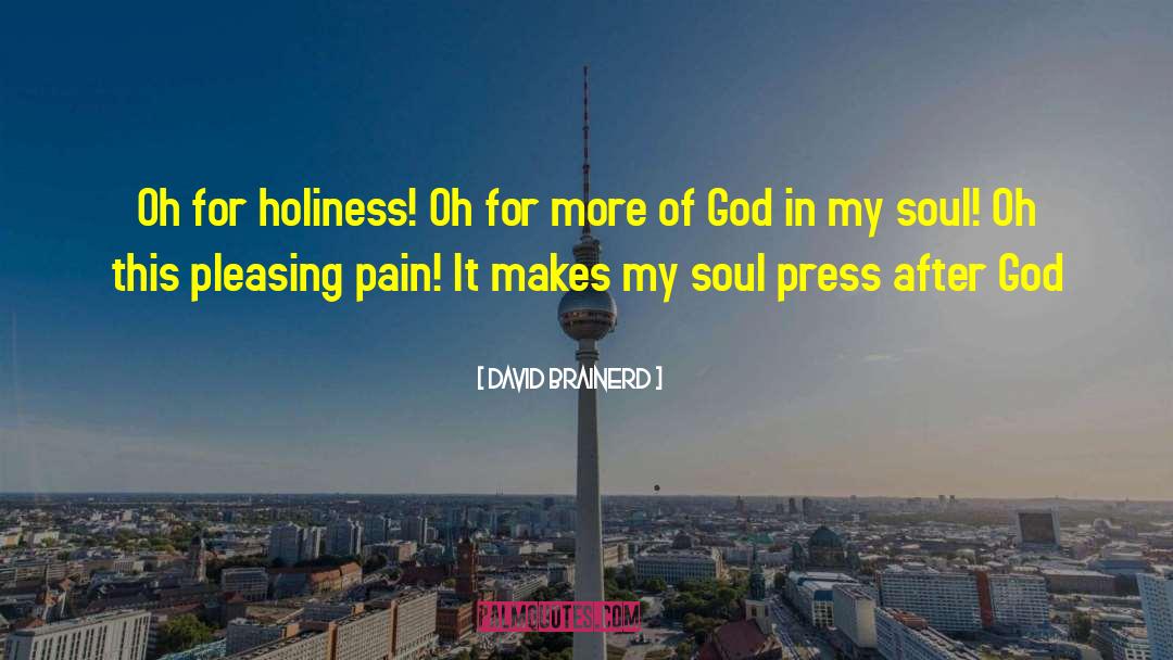 David Brainerd Quotes: Oh for holiness! <br>Oh for
