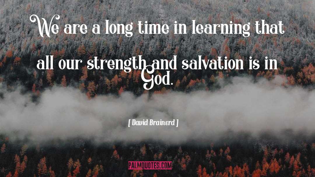 David Brainerd Quotes: We are a long time