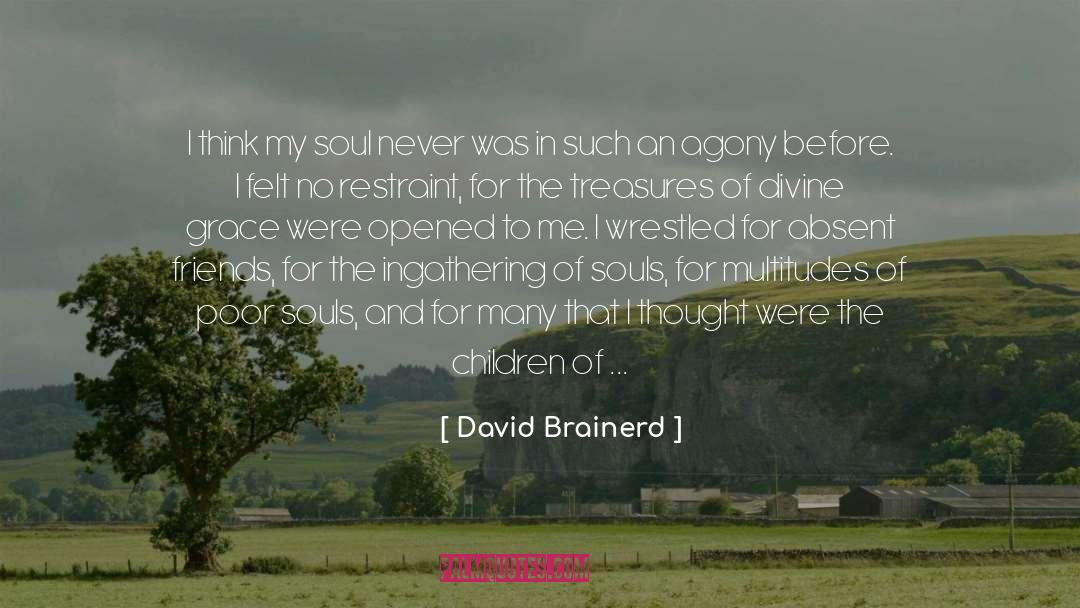 David Brainerd Quotes: I think my soul never