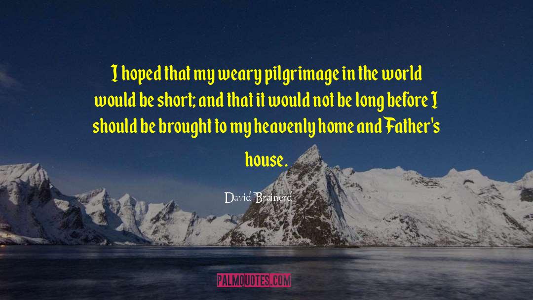 David Brainerd Quotes: I hoped that my weary