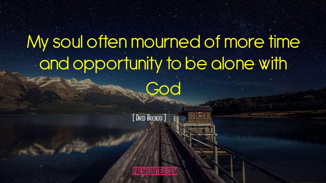 David Brainerd Quotes: My soul often mourned of