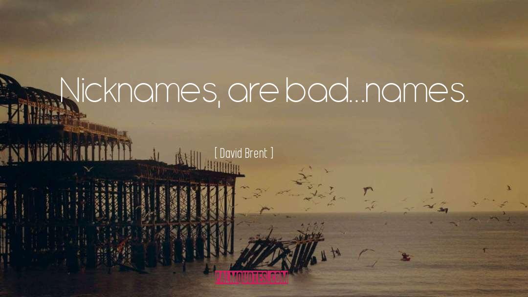 David Brent Quotes: Nicknames, are bad...names.