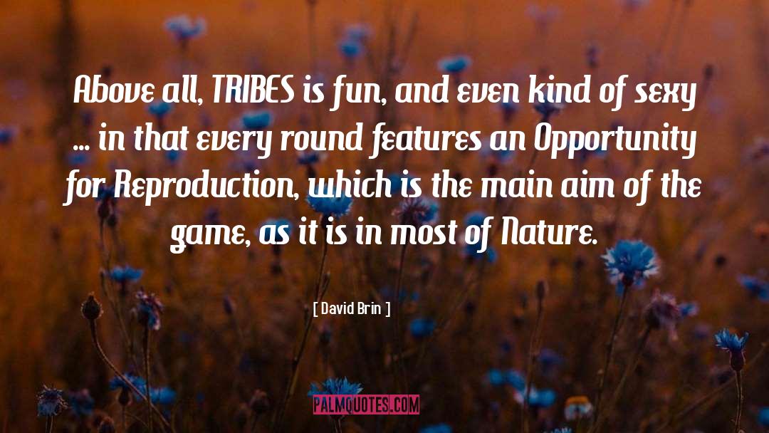 David Brin Quotes: Above all, TRIBES is fun,