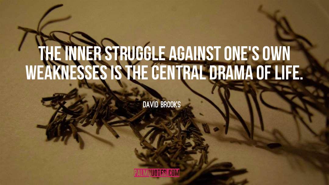 David Brooks Quotes: The inner struggle against one's