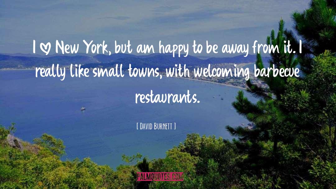 David Burnett Quotes: I love New York, but
