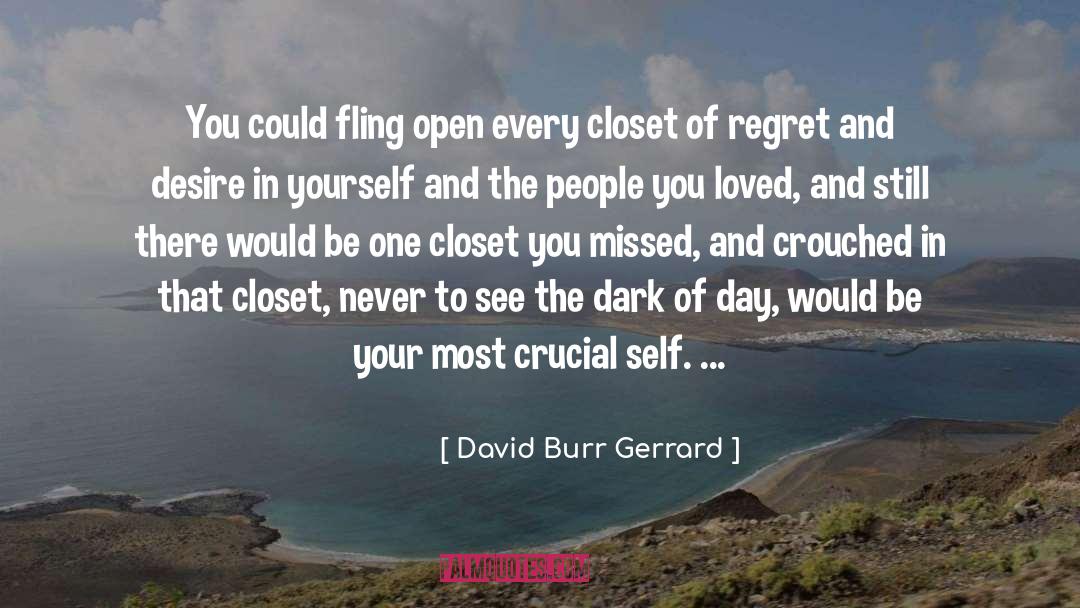 David Burr Gerrard Quotes: You could fling open every