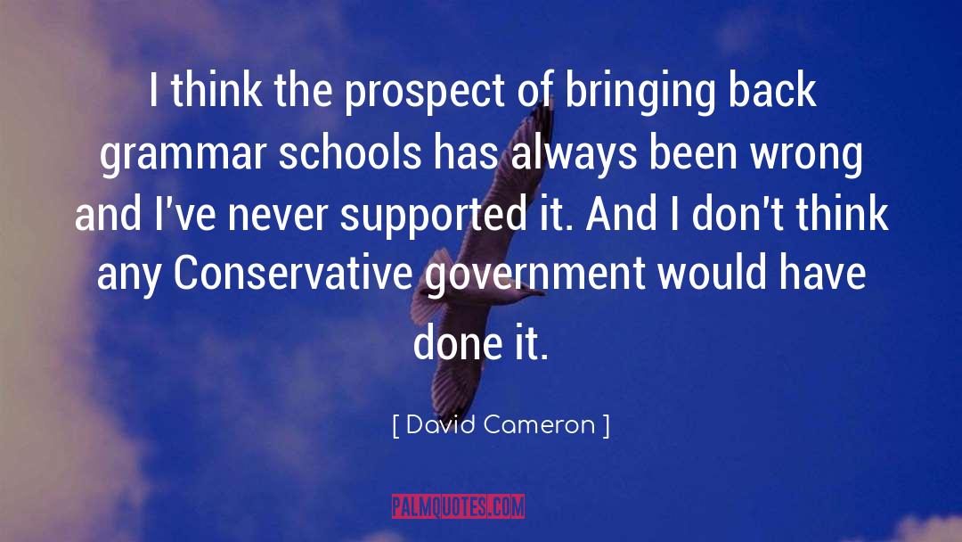 David Cameron Quotes: I think the prospect of