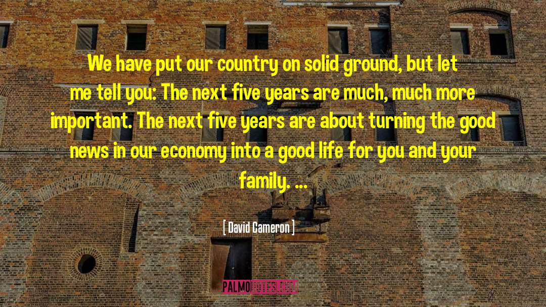 David Cameron Quotes: We have put our country